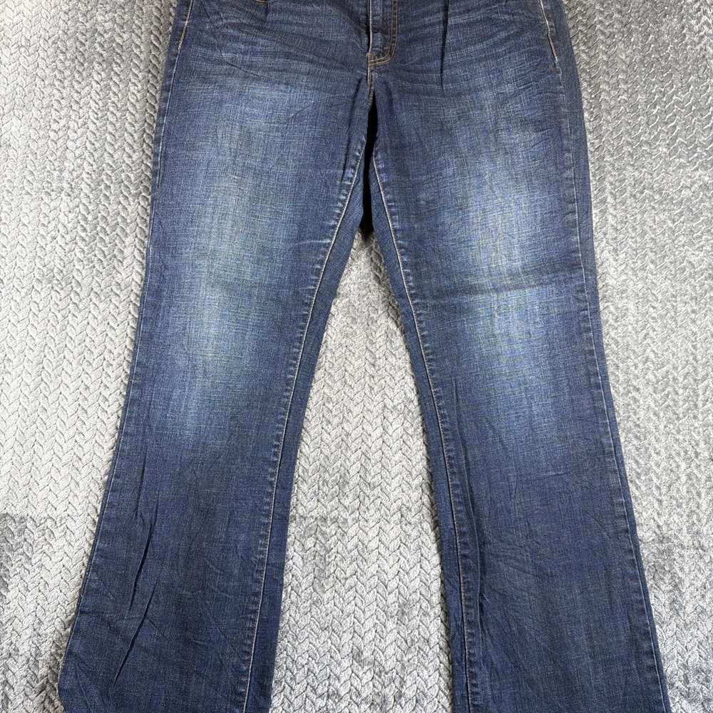 Levis 529 Curvy Boot Cut Jeans Womens 16M Blue Dark Wash Mid Rise